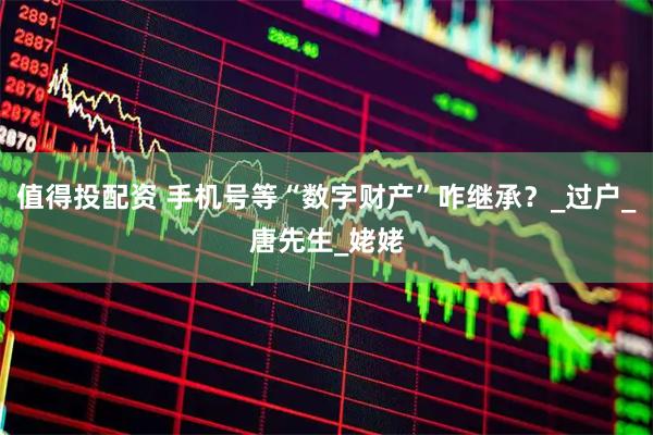 值得投配资 手机号等“数字财产”咋继承？_过户_唐先生_姥姥